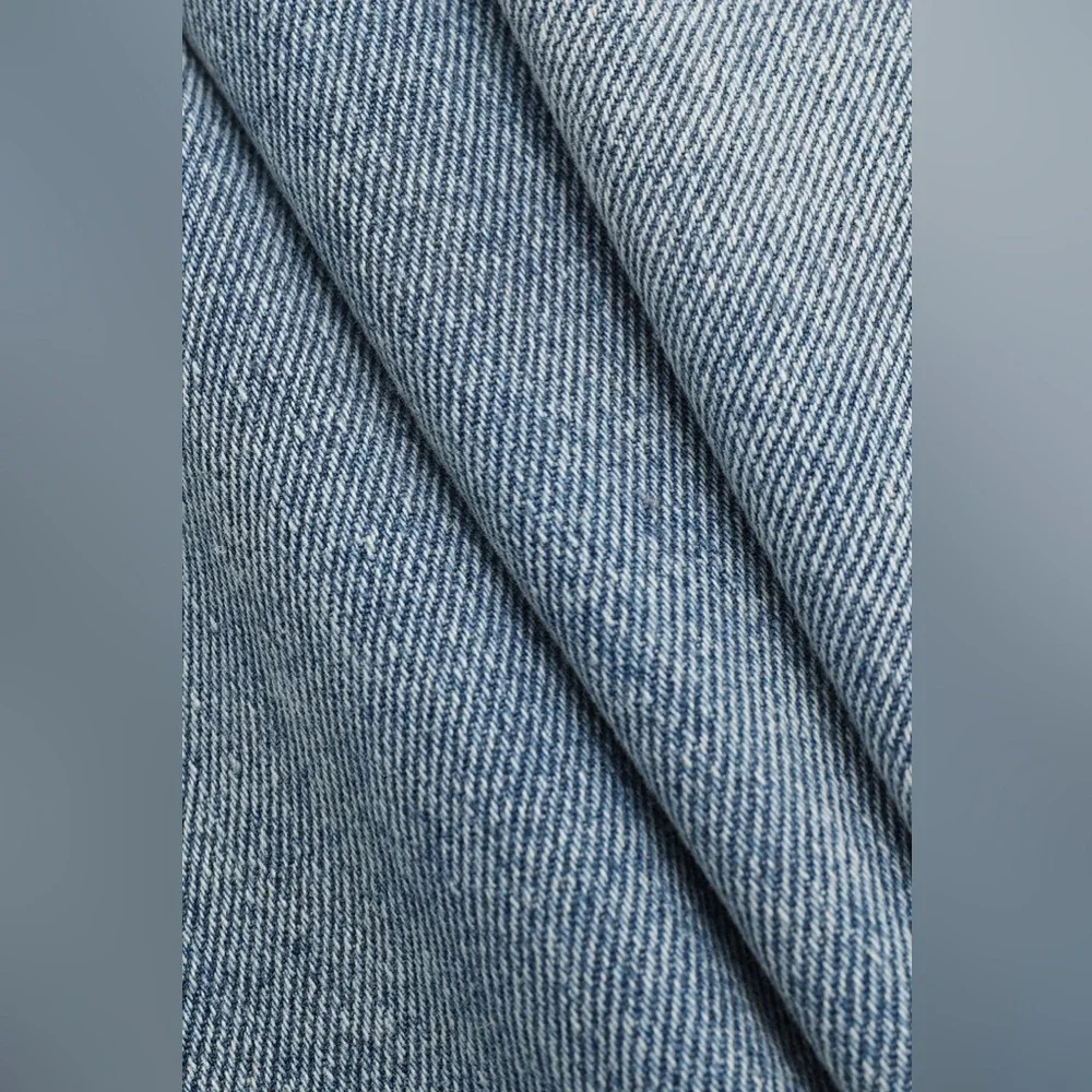 075. Micas Asymmetric Waist Straight Leg Jeans Medium - Picture 3 of 3